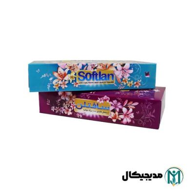 خرید دستمال رومیزی سافتلن 200 برگ کارتن 72 عددی