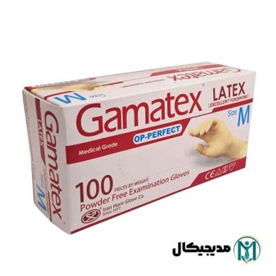 خرید دستکش لاتکس گاماتکس سایز مدیوم