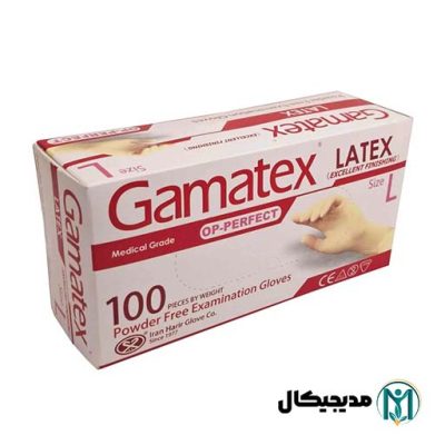 دستکش لاتکس گاماتکس سایز لارج