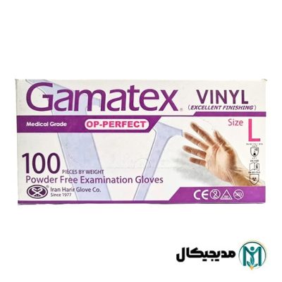 دستکش وینیل گاماتکس سایز لارج