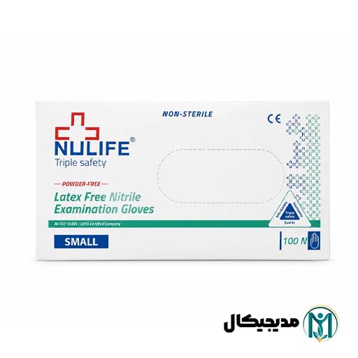 دستکش نیتریل آبی نیولایف مالزی سایز اسمال